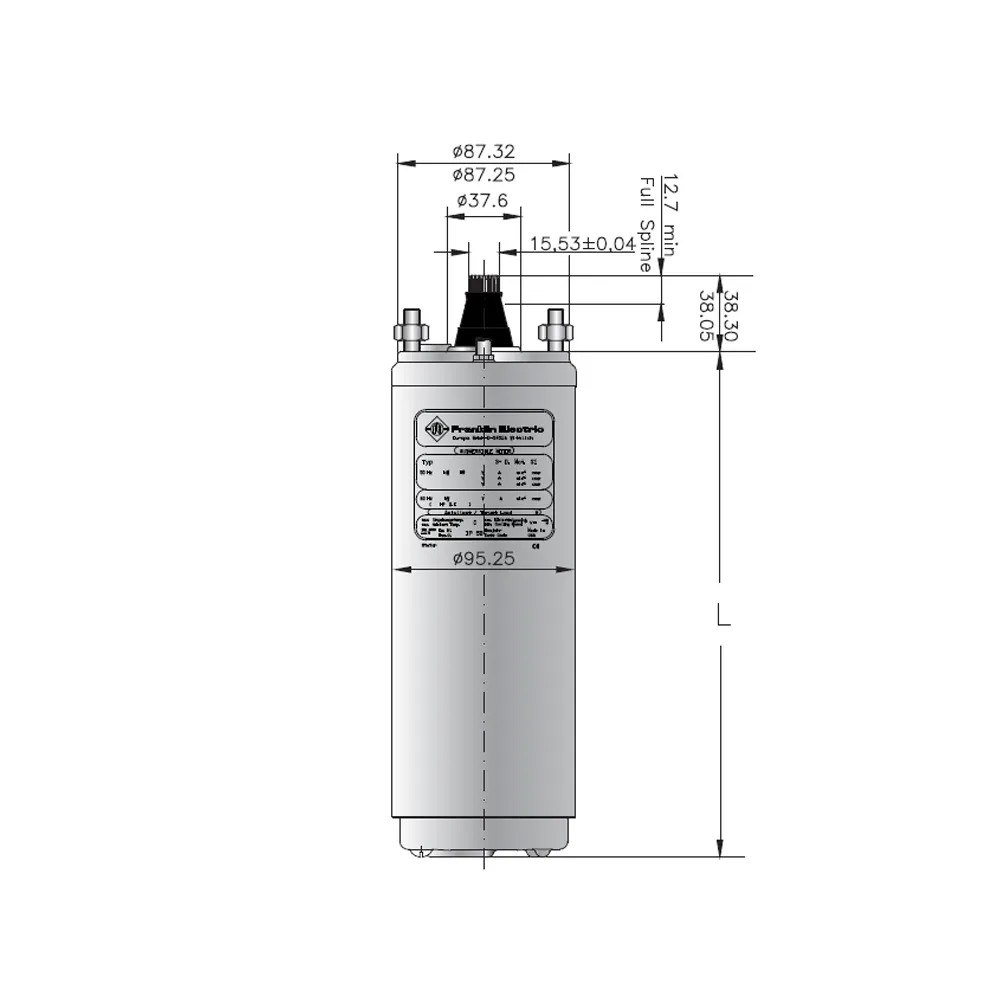 Электродвигатели Franklin (погружные) —  4&quot; 3P-1.1