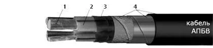 Кабель АПБВ 3х50+1х16
